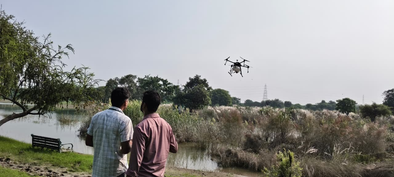 Drone in flight